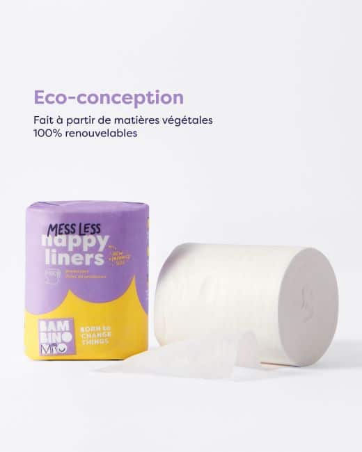 Voiles de protection jetables Ultradoux_BambinoMio_Biodegradable ET PRATIQUE