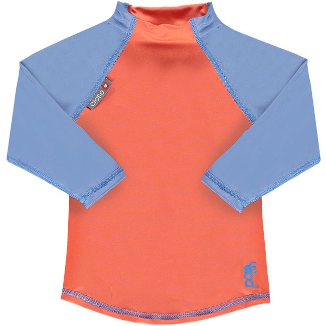tee-shirt anti-UV Close pop in Corail-Bleuet
